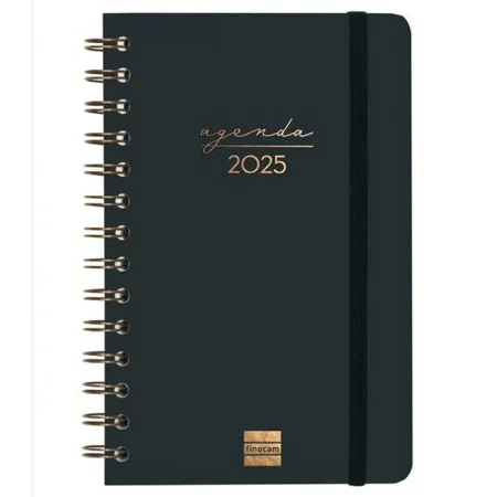 Agenda Finocam ALMA Noir 11,7 x 18,1 cm 2025 de Finocam, Agendas civils & carnets de RDV - Réf : S8437535, Prix : 9,69 €, Rem...