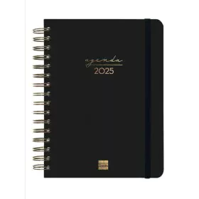 Agenda Finocam ALMA Noir A5 15,5 x 21,2 cm 2025 de Finocam, Agendas civils & carnets de RDV - Réf : S8437541, Prix : 16,63 €,...