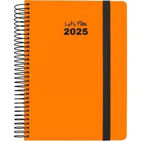 Agenda Grafoplas NEON Orange A5 14,8 x 21 cm 2025 de Grafoplas, Agendas civils & carnets de RDV - Réf : S8437573, Prix : 12,1...