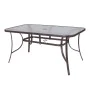 Table de Salle à Manger Neila 150 x 90 x 72 cm Verre Acier de BigBuy Home, Tables de jardin - Réf : S8700013, Prix : 127,63 €...