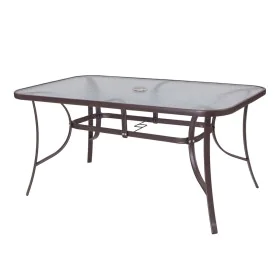 Mesa de Comedor Neila 150 x 90 x 72 cm Cristal Acero de BigBuy Home, Mesas de comedor - Ref: S8700013, Precio: 122,25 €, Desc...