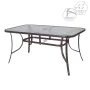 Table de Salle à Manger Neila 150 x 90 x 72 cm Verre Acier de BigBuy Home, Tables de jardin - Réf : S8700013, Prix : 127,63 €...