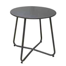 Mesa de apoio Luna Aço Grafite 45 x 45 cm de BigBuy Home, Mesas auxiliares - Ref: S8700063, Preço: 35,25 €, Desconto: %