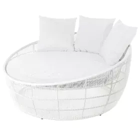 Chaise longue Dido 160 x 160 x 76 cm Rond Blanc de BigBuy Garden, Bains de soleil - Réf : S8700071, Prix : 802,36 €, Remise : %