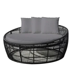 Sun-lounger Dido 160 x 160 x 76 cm Circular Black by BigBuy Garden, Sunloungers - Ref: S8700072, Price: 802,36 €, Discount: %