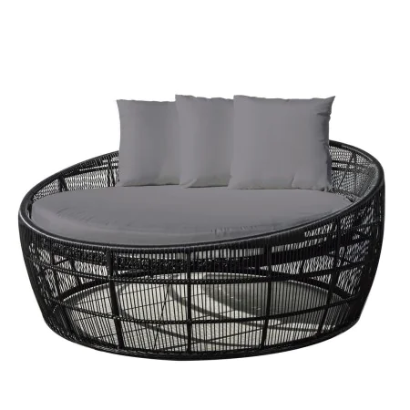 Sun-lounger Dido 160 x 160 x 76 cm Circular Black by BigBuy Garden, Sunloungers - Ref: S8700072, Price: 856,92 €, Discount: %