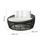 Sun-lounger Dido 160 x 160 x 76 cm Circular Black by BigBuy Garden, Sunloungers - Ref: S8700072, Price: 856,92 €, Discount: %