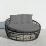 Sun-lounger Dido 160 x 160 x 76 cm Circular Black by BigBuy Garden, Sunloungers - Ref: S8700072, Price: 856,92 €, Discount: %