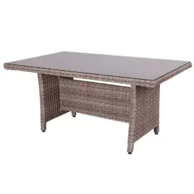 Table de Salle à Manger Patsy 160 x 100 x 75 cm Verre Rotin de BigBuy Home, Tables de jardin - Réf : S8700077, Prix : 353,93 ...