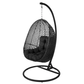 Rocking Chair Dido 190 x 95 x 95 cm Black Rattan by BigBuy Home, Gliders - Ref: S8700081, Price: 525,53 €, Discount: %