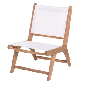 Garden chair Nina 50 x 64 x 75 cm White Acacia by BigBuy Home, Garden Dining Chairs - Ref: S8700088, Price: 97,60 €, Discount: %