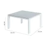 Mesa de Centro Thais Mesa Blanco Aluminio Cristal Templado 70 x 70 x 41 cm de BigBuy Home, Mesas de café - Ref: S8700109, Pre...