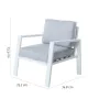 Chaise de jardin Thais 73,20 x 74,80 x 73,30 cm Aluminium Blanc de BigBuy Home, Fauteuils - Réf : S8700111, Prix : 223,44 €, ...