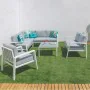 Garden sofa Thais 73,20 x 74,80 x 73,30 cm Aluminium White by BigBuy Home, Armchairs - Ref: S8700111, Price: 235,95 €, Discou...