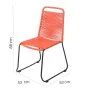 Garden chair Antea 57 x 61 x 90 cm Red Rope by BigBuy Home, Garden Dining Chairs - Ref: S8700114, Price: 62,35 €, Discount: %