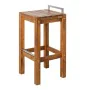 Tabouret Norah Bois Acier inoxydable 40 x 40 x 80 cm de BigBuy Home, Chaises de table de jardin - Réf : S8700117, Prix : 123,...