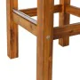 Tabouret Norah Bois Acier inoxydable 40 x 40 x 80 cm de BigBuy Home, Chaises de table de jardin - Réf : S8700117, Prix : 123,...