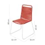 Chaise de jardin Antea 57 x 61 x 90 cm Rouge Corde de BigBuy Home, Chaises de table de jardin - Réf : S8700149, Prix : 62,35 ...