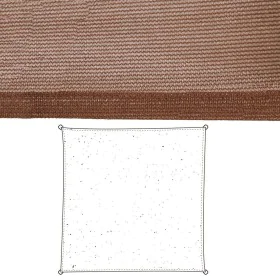 Voiles d'ombrage Auvent 5 x 5 m Chocolat Polyéthylène 500 x 500 x 0,5 cm de BigBuy Home, Voiles d'ombrage - Réf : S8700150, P...