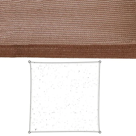 Velas de sombra Toldo 5 x 5 m Chocolate Polietileno 500 x 500 x 0,5 cm de BigBuy Home, Velas de sombra - Ref: S8700150, Preci...