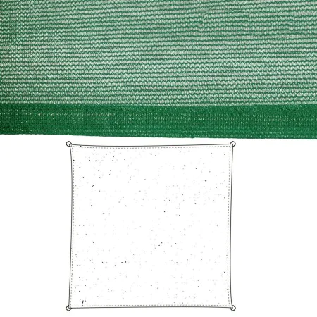 Shade Sails Awning Green Polyethylene 500 x 500 x 0,5 cm by BigBuy Home, Shade Sails - Ref: S8700154, Price: 82,18 €, Discoun...