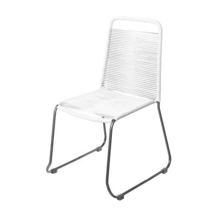 Chaise de jardin Antea 57 x 61 x 90 cm Corde Blanc de BigBuy Home, Chaises de table de jardin - Réf : S8700166, Prix : 62,35 ...