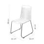 Chaise de jardin Antea 57 x 61 x 90 cm Corde Blanc de BigBuy Home, Chaises de table de jardin - Réf : S8700166, Prix : 62,35 ...