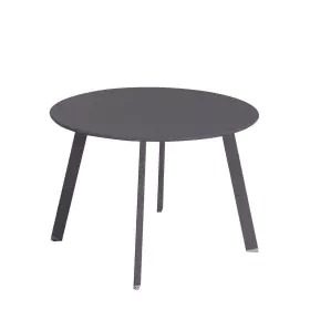 Table d'appoint Marzia 60 x 60 x 42 cm Acier Graphite de BigBuy Home, Tables de service - Réf : S8700186, Prix : 53,98 €, Rem...