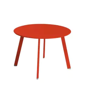 Tavolo aggiuntivo Marzia 60 x 60 x 42 cm Rosso Acciaio di BigBuy Home, Tavolini da appoggio - Rif: S8700187, Prezzo: 54,40 €,...