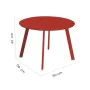 Mesa auxiliar Marzia 60 x 60 x 42 cm Rojo Acero de BigBuy Home, Mesas auxiliares - Ref: S8700187, Precio: 53,98 €, Descuento: %