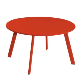 Tavolo aggiuntivo Marzia Rosso Acciaio 70 x 70 x 40 cm di BigBuy Home, Tavolini da appoggio - Rif: S8700189, Prezzo: 61,31 €,...