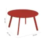 Mesa auxiliar Marzia Rojo Acero 70 x 70 x 40 cm de BigBuy Home, Mesas auxiliares - Ref: S8700189, Precio: 63,28 €, Descuento: %