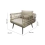 Canapé de jardin Ariki 83 x 84 x 67 cm rotin synthétique Acier de BigBuy Home, Canapés - Réf : S8700192, Prix : 450,46 €, Rem...