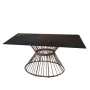 Mesa de Comedor Ariki 150 x 120 x 71,5 cm ratán sintético Acero de BigBuy Home, Mesas de comedor - Ref: S8700201, Precio: 552...