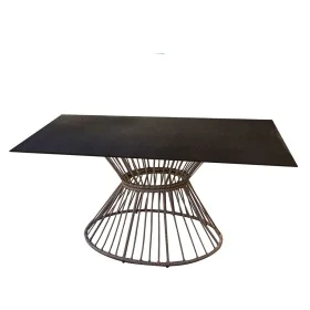 Mesa de Jantar Ariki 150 x 120 x 71,5 cm Rotim sintético Aço de BigBuy Home, Mesas para sala de jantar - Ref: S8700201, Preço...