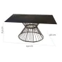 Dining Table Ariki 150 x 120 x 71,5 cm synthetic rattan Steel by BigBuy Home, Dining Tables - Ref: S8700201, Price: 552,32 €,...