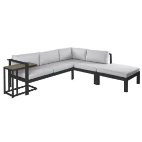 Garden sofa Agnes Corner-cupboard 224 x 224 x 65,5 cm Aluminium by BigBuy Home, Sofas - Ref: S8700232, Price: 1,00 €, Discoun...