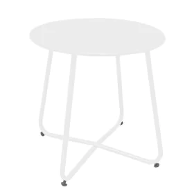 Tavolo aggiuntivo Luna Acciaio Bianco 45 x 45 cm di BigBuy Home, Tavolini da appoggio - Rif: S8700234, Prezzo: 35,25 €, Scont...