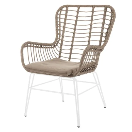 Chaise de jardin Ariki 63 x 67 x 97 cm Acier Blanc de BigBuy Home, Fauteuils - Réf : S8700244, Prix : 193,04 €, Remise : %