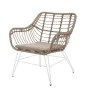 Garden chair Ariki 65 x 62 x 76 cm synthetic rattan Steel White by BigBuy Home, Garden Dining Chairs - Ref: S8700245, Price: ...