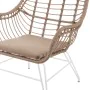 Chaise de jardin Ariki 65 x 62 x 76 cm rotin synthétique Acier Blanc de BigBuy Home, Chaises de table de jardin - Réf : S8700...