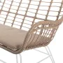 Chaise de jardin Ariki 121 x 62 x 76 cm rotin synthétique Acier Blanc de BigBuy Home, Fauteuils - Réf : S8700246, Prix : 257,...