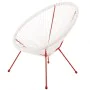 Garden sofa Acapulco 73 x 80 x 85 cm Red White Rattan by BigBuy Home, Armchairs - Ref: S8700253, Price: 49,96 €, Discount: %