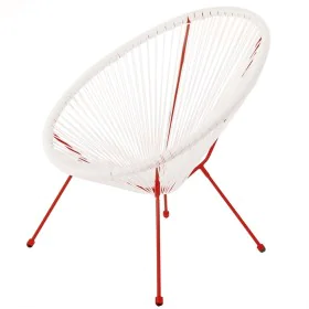 Sillón de jardín Acapulco 73 x 80 x 85 cm Rojo Blanco Ratán de BigBuy Home, Sillones - Ref: S8700253, Precio: 49,56 €, Descue...