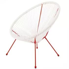 Garden sofa Acapulco 73 x 80 x 85 cm Red White Rattan by BigBuy Home, Armchairs - Ref: S8700253, Price: 49,96 €, Discount: %