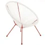 Poltrona de jardim Acapulco 73 x 80 x 85 cm Vermelho Branco Rotim de BigBuy Home, Poltronas - Ref: S8700253, Preço: 49,96 €, ...