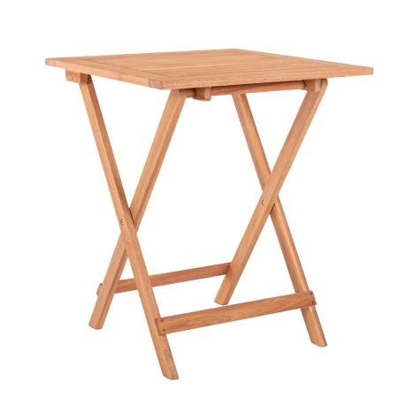 Mesa de Apoio Dobrável Kate 60 x 60 x 72,5 cm Natural Acácia de BigBuy Home, Mesas auxiliares - Ref: S8700282, Preço: 69,71 €...