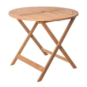 Folding Side Table Kate 90 x 90 x 76 cm Natural Acacia by BigBuy Home, Side Tables - Ref: S8700284, Price: 128,71 €, Discount: %