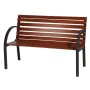 Bench 120 x 62 x 82 cm Wood Steel Walnut Garden by BigBuy Home, Benches - Ref: S8700321, Price: 85,27 €, Discount: %