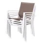 Garden chair Thais 55,2 x 60,4 x 86 cm Taupe Aluminium White by BigBuy Home, Garden Dining Chairs - Ref: S8700331, Price: 54,...